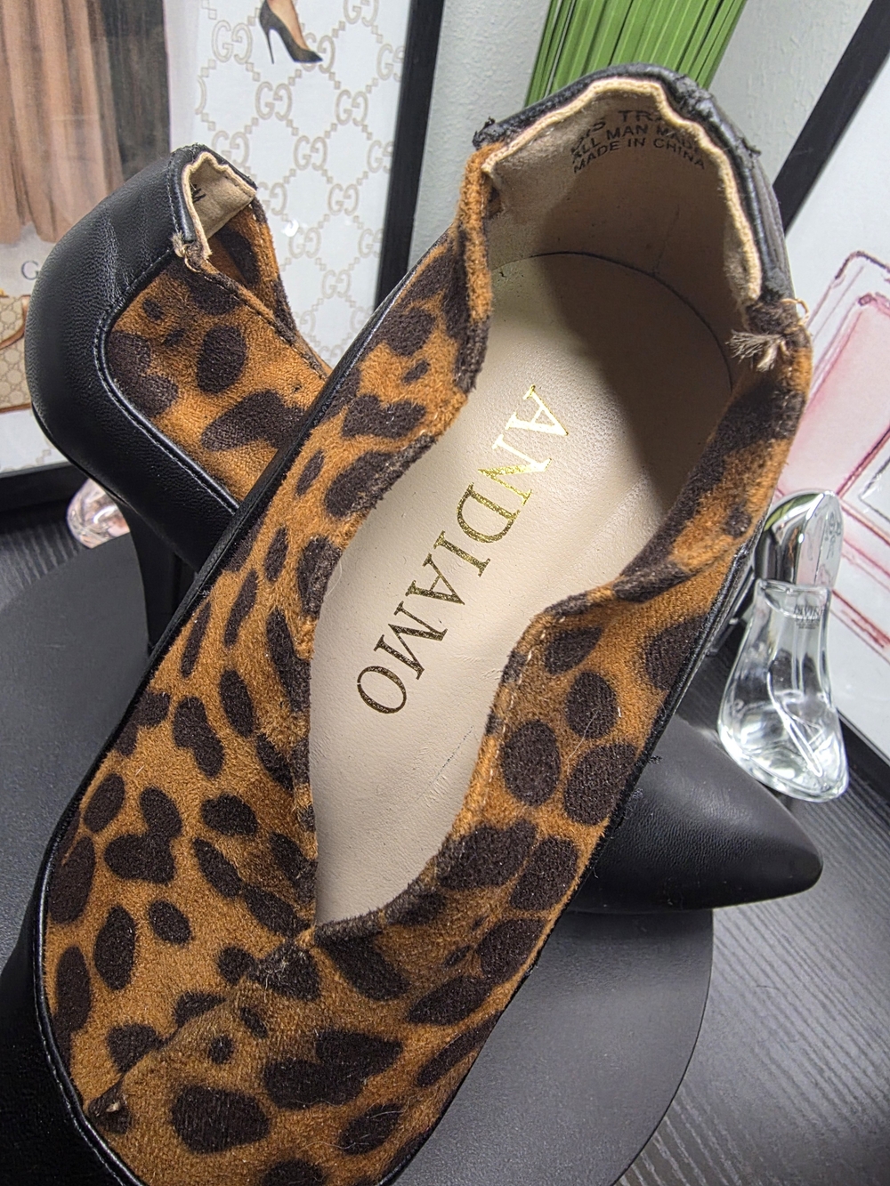 Andiamo Leopard Stilletto Heels - Picture 6 of 7